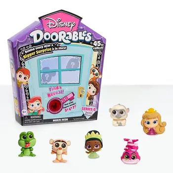 Doorables Disney Cego Abrir a Caixa de Série ordem 4 Minifiguras Empilhados Casa de Conto de Fadas Brinquedos para a Menina Anime Bonecas de Presente de Aniversário