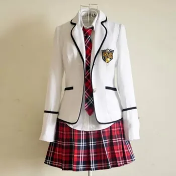Novo modelsStudents de manga comprida, uniformes escolares, Japão e Coreia do Sul uniformes junior high school meninos e meninas estudantes
