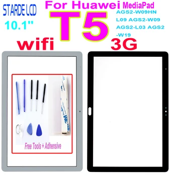Novo Para o Huawei MediaPad T5 Tela de Toque Frontal de Vidro Exterior de Vidro da Lente de Substituição do Painel AGS2-W09HN L09 AGS2-W09 AGS2-L03 AGS2-W19