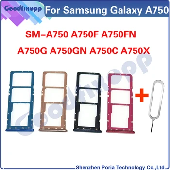 Para Samsung Galaxy A7 (2018) SM-A750 A750 A750F A750FN A750G A750GN Bandeja do Cartão SIM Slot Titular Adaptador de Soquete Sim Suporte da Bandeja de