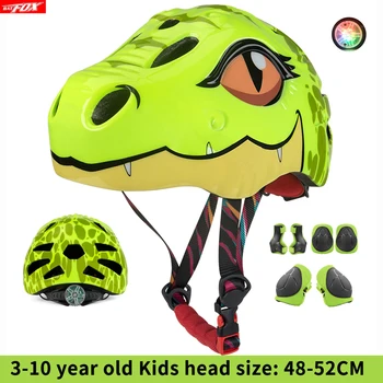 criança capacete de bicicleta Cartoon de Segurança Capacete de Ciclismo Crianças 3-10 Anos de Bicicletas para Crianças Capacete de Bicicleta de Estrada de Patinação Scooter Capacete