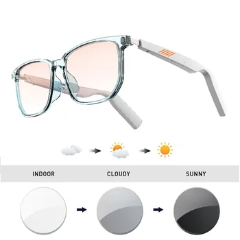 Bluetooth 5.0 smart óculos intelligente Óculos TWS música o fone de ouvido pode ser personalizado de prescrição de lentes fotossensíveis lente