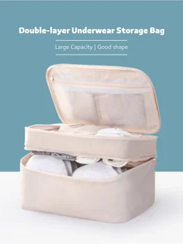 Viagem De Embalagem Cubo Cueca Organizador De Roupas De Saco De Bagagem De Grande Capacidade Visível Malha Impermeável Mala Sacos Dormitório