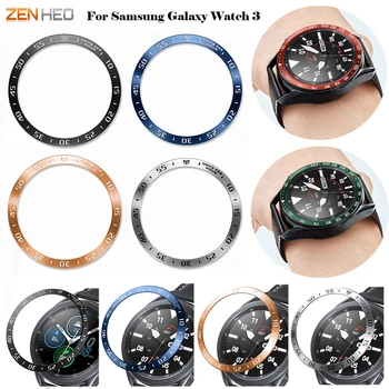 Moldura de Metal do Anel Para Samsung Galaxy Watch 3 41 45mm Anti-risco a Proteção da Tampa da caixa do Anel para Samsung Galaxy Watch3