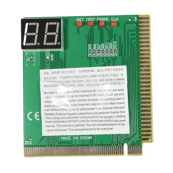 2 Dígitos Display LCD PC Analyzer Diagnóstico Cartão postal placa-Mãe Testador com o Indicador CONDUZIDO para o ISA Bus PCI placa-mãe