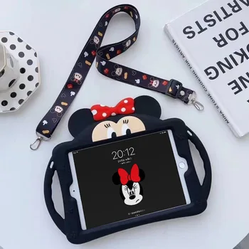 Minnie do Mickey de Disney iPad Ar 2021 Caso de Ar 4 Silicone Macio Caso Capa Protetora para o iPad Mini Pro 6 10.2 polegadas Anti-queda Tampa