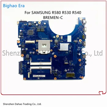 Para SAMSUNG NP-R540 R580 R540 Laptop placa-Mãe BREMEN-C BA92-06785B BA41-01219A BA41-01220A BA92-06785A HM55 memória DDR3 de Trabalho de 100% 