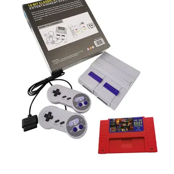 16-bit Sistema de Entretenimento Compatível com Super Nintendo Jogos Vem com 100 Ou 101 em 1 super jogos