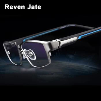 Reven Jate EJ267 dos Homens de Moda de Óculos com Armação de Ultra-Luz Ponderada Flexível IP Chapeamento Eletrônico Material metálico Rim Óculos
