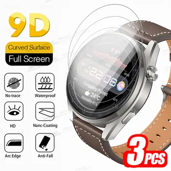 Para Huawei Assistir a 3 Pro Vidro 3pcs Protetor de Tela Para Huawei Watch3 3Pro de Proteção de Vidro Temperado Smartwatch HD 9H Tampa do Filme