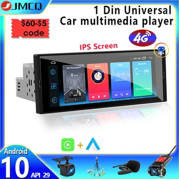 JMCQ Universal 1 Din Auto Rádio Android Player de Multimídia de 7 polegadas Touch Screen Car Stereo Vídeo, BMW, VW GPS de Navegação de DVD 4G WIFI