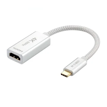 USB 3.1 HD 1080P Cabo de Conversão de Tipo c Para HDMI de uma TV compatível com o Adaptador para o Telefone Móvel Notebook Ligado Monitor de TV
