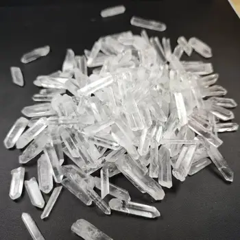 100g/200g/500g Claro Cura de Pedra de Cristal de Quartzo Lemuriano Semente Branco Cristal de Quartzo Ponto