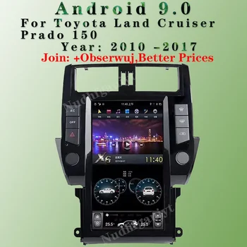 Tesla Estilo Android 9 Rádio do Carro Para Toyota Land Cruiser Prado 150 Estéreo Leitor Multimédia Auto de Navegação GPS DSP wi-FI Carplay