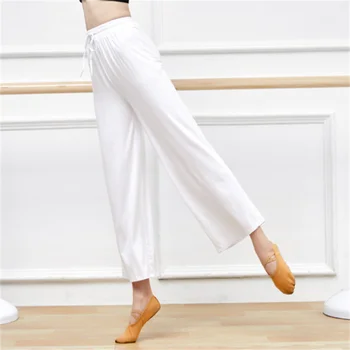 Cordão de Ballet, Dança de Formação de Calças de Mulheres Adultas de Grande perna de Calça de Dança Desempenho da Fase de Roupas