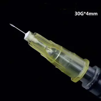 pequena agulha de 13 mm 4 mm 25 mm descartável 30G médica micro-plástico injecction cosméticos agulha estéril instrumento cirúrgico
