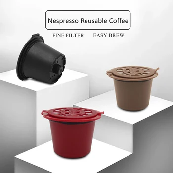 De Plástico Reutilizável Café Em Cápsula Para A Nespresso, Reutilizável Filtro De Vagens Por Nespresso Linha Original Cápsula