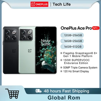 OnePlus Ace Pro 5G Smartphone Snapdragon 8+ Gen 1 Global Rom 150W Supervooc Carga 4800mAh Celular 6.7 AMOLED de 10T 10T