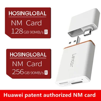 NM cartão de memória de 128/256 GB nano cartão Huawei Mate40 Mate30 companheiro de 20X Pro P20 P30 P40 Pro series NM/SD/USB/ Tipo-C Lexar cartão de leitor