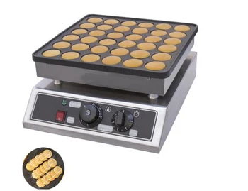 Comercial 36 buracos dorayaki máquina de mini panquecas holandesas mini panqueca maker máquina holandesa Poffertjes grill muffin