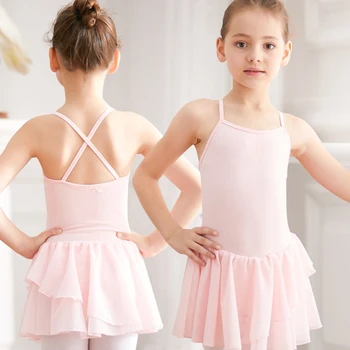 camisole ballet vestido X alças chiffon dança vestido para as meninas do ballet a dança do desgaste