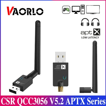 CSR Bluetooth 5.2 Transmissor de Áudio aptX LL HD Adaptativo de Baixa Latência Multi-ponto Com Microfone sem Fio Adaptador Para TV Interruptor do PC PS4