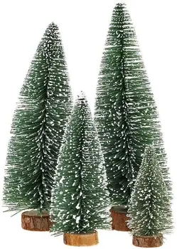 Mini Árvore de Natal Pinheiro Artificial de Mesa, Decorações Festival de Plástico em Miniatura, Árvores 2021 Ano Novo Decorações para o Natal