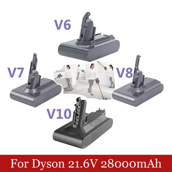 Para Dyson 21.6 V6 V7 V8 V10 28000mAh bateria de iões de lítio dc62 dc74 sv09 sv07 sv03 965874-02 aspirador de bateria L30