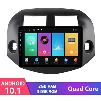 Para a Toyota RAV 4 RAV4 2005-2013 2 Din auto-Rádio Multimédia Player de Vídeo wi-FI de Navegação GPS Android 10.1 Unidade de Cabeça de Áudio