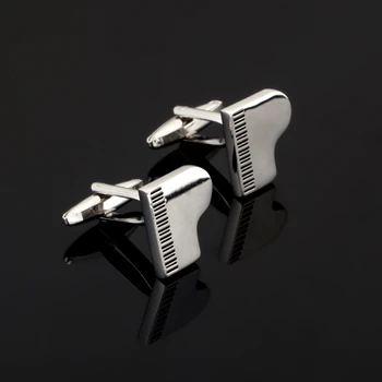 Mens botão de Punho de Aço Inoxidável piano esmalte Ligações de Punho dos Homens de Moda francesa Camisa de Casamento do Noivo Festa de algemas Cufflink gemelos