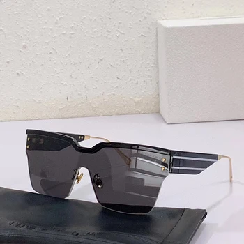 2022 Nova Moda de Luxo, a Marca de Óculos de sol M4U Mulheres do Vintage Praça de Condução a Proteção UV400 Óculos Meia de armação de Óculos Aleatório Caixa