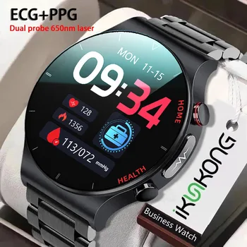 2023New ECG+PPG Inteligente Homens do Relógio do Laser o Tratamento Da Hipertensão, Hiperglicemia Hiperlipidemia frequência Cardíaca Esporte Saudável Smartwatch