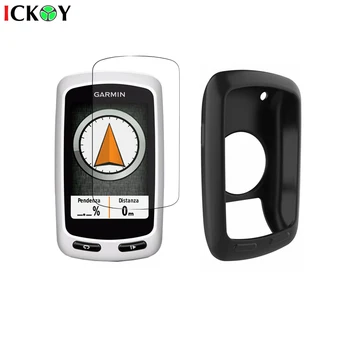 Silicone para Proteger os Casos de Pele + 3pcs Escudo Filme Protetor de Tela para andar de Bicicleta GPS Garmin Edge Turnê Mais Acessórios
