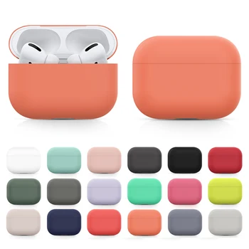 Case Para Apple AirPods Pro Tampa De Silicone Macio Caso Bluetooth Sem Fio Do Fone De Ouvido De Proteção Para Airpods Pro Fone De Ouvido Acessórios