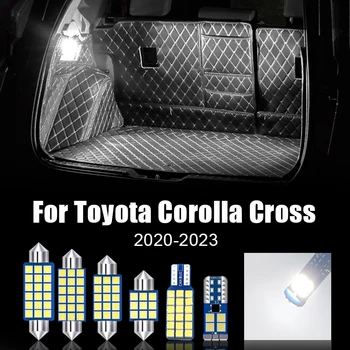 Carro Lâmpadas LED Para Toyota Corolla Cruz 2020 2021 2022 2023 Auto Cúpula Interior Lâmpadas de Leitura Espelho de maquilhagem Tronco Luzes Acess