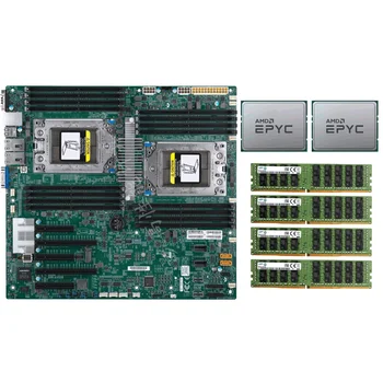 A Supermicro h11dsi-nt placa-Mãe 2x AMD epyc 7601 CPU 4xSamsung 16GB 2133MHz Carneiros DDR4 ECC
