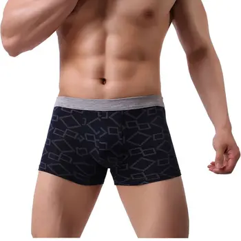Melhor preço do algodão Homens Boxer Suave Respirável Underwear Masculino Confortável Sólido Calcinhas Cuecas Boxer shorts Homme Para Homens 2019