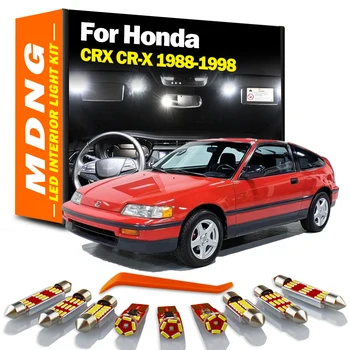 MDNG Interior da Lâmpada Para Honda CRX CR-X 1988-1992 1993 1994 1995 1996 1997 1998 Veículo, as Lâmpadas de LED LED Interior Mapa de Luz de Abóbada do Kit Canbus