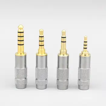 3.5 mm 2,5 mm 4.4 mm Equilibrada TRRS adaptador de Ficha Para DIY de Reparação Personalizado Fone de ouvido Fone de ouvido Cabo de LN007262