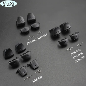 YuXi L1 R1 L2 R2 Botões de Gatilho JDS JDM 001 011 030 040 050 055 Para PS4 Slim Pro Controller R1 L1 Botão W/Primavera