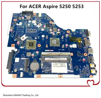 Para Acer Aspire 5052 5253 5253G 5250G Laptop placa-Mãe NV51B P5WE6 LA-7092P MBRJY02001 placa-mãe, memória DDR3 com CPU AMD 100% Testado