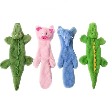 Novo Bonito Brinquedos de Pelúcia Crocodilo, Porco Elefante de Animais em Forma de Pequenas, Médias Cão Mastigue Brinquedo Sibilante, com Assobio Animais de estimação Suprimentos