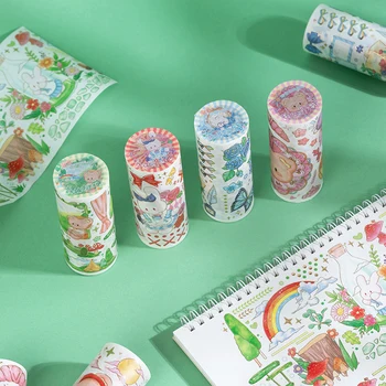4PCS/MONTE estrelas colheita de jardim-de-infância da Série decorativo bonito lindo papel de mascaramento washi tape