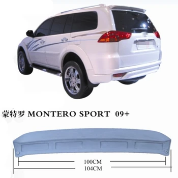 Estilo carro de Alta Qualidade ABS Plástico sem pintura Primer Cauda Asa Traseira do Tronco Spoiler Para Mitsubishi Pajero Montero Sport 2009-2016