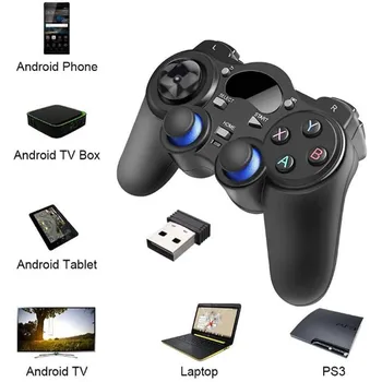 USB Wireless Controlador de Jogos Gamepad Para PC/Laptop Computador(Windows XP/7/8/10) & PS3 e Android e Vapor Console de Jogos, Joystick