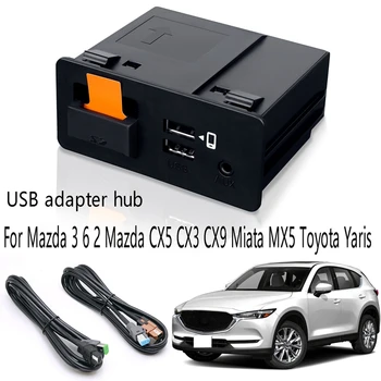 Auto Adaptador USB Hub Apple-Carplay Android TK78-66-9U0C Para Mazda 3 6 2 Mazda CX5 CX3 CX9 MX5 Miata Toyota Yaris
