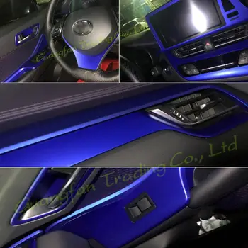 Para a Toyota IZOA CHR 2020-2021 Carro-Estilo 3D/5D Fibra de Carbono Interior do Carro do Centro da Consola de Mudança de Cor de Moldagem Decalques Adesivo