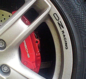 Para x8 OZ Racing Wheel Rim adesivo Decalque curva para baixo esquerda/direita Unidade
