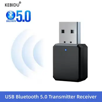 Bluetooth 5.1 Adaptador de Áudio do Receptor do Kit para Viatura de Música sem Fio de 3,5 Mm AUX USB de Alimentação com detecção Automática do Estéreo de Bluetooth para o Carro Rádio MP3 PC