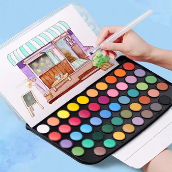 Profissional Aquarelas de Pintura com o Pincel 16/48 Água Cores Pigmento para Desenho e Pintura da Escola de Arte de Suprimentos